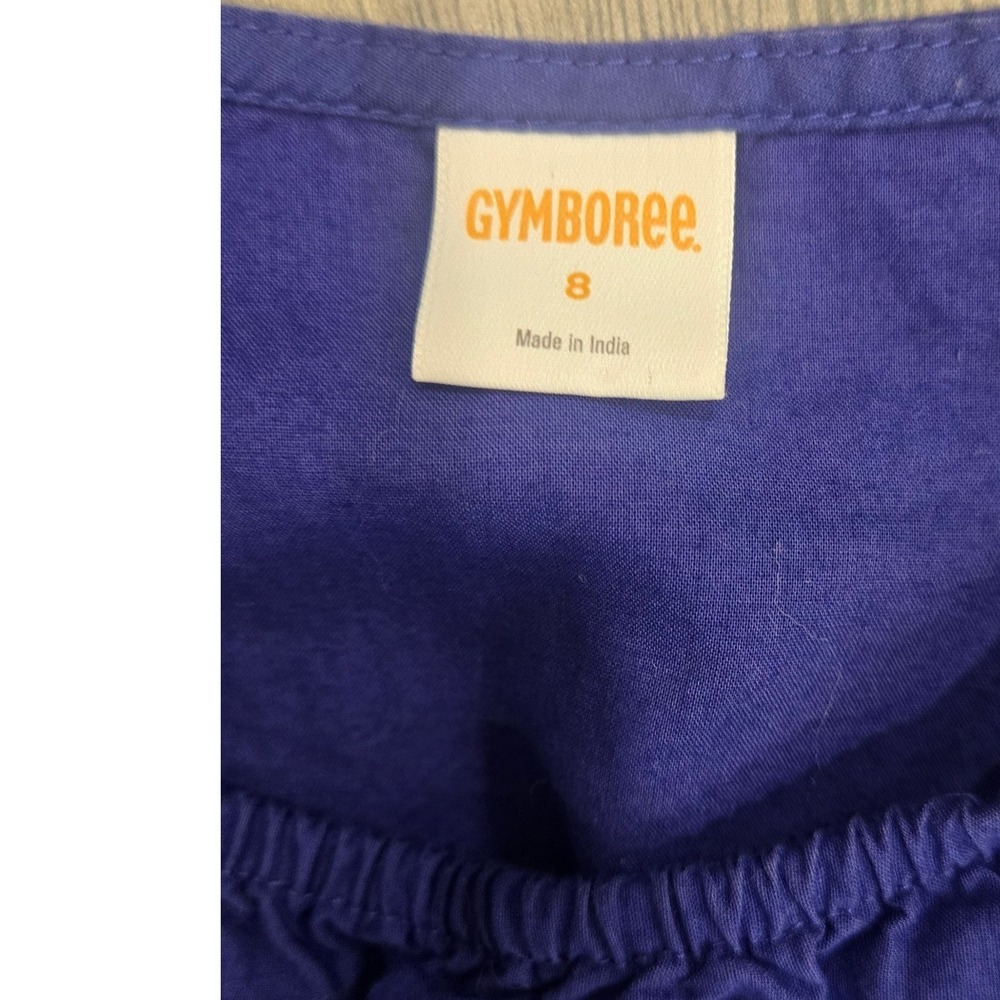 Gymboree Girls Blue Sleeveless Sequin Striped Hem Party Dress Size 8 - Picture 2 of 5